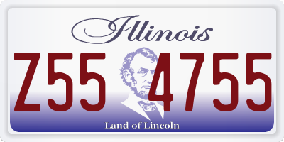 IL license plate Z554755