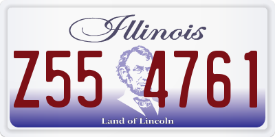 IL license plate Z554761