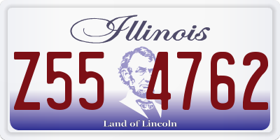 IL license plate Z554762