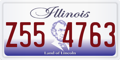 IL license plate Z554763
