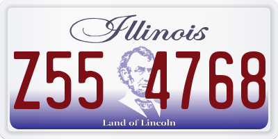 IL license plate Z554768