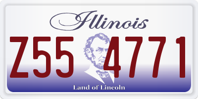IL license plate Z554771