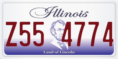 IL license plate Z554774