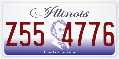 IL license plate Z554776