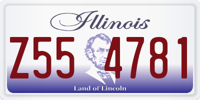 IL license plate Z554781
