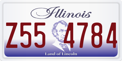 IL license plate Z554784
