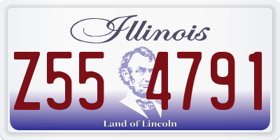 IL license plate Z554791