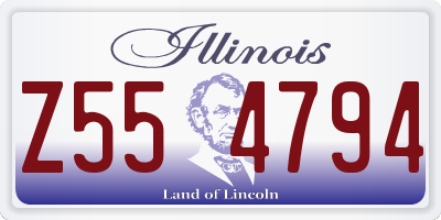 IL license plate Z554794