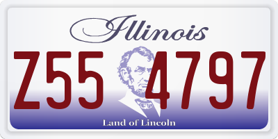 IL license plate Z554797