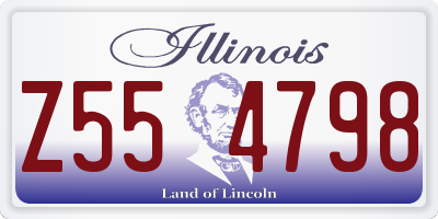IL license plate Z554798