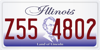 IL license plate Z554802