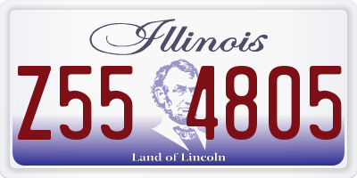 IL license plate Z554805