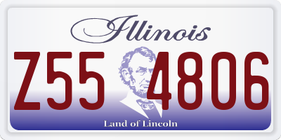 IL license plate Z554806