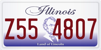 IL license plate Z554807