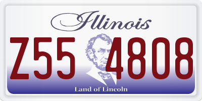 IL license plate Z554808