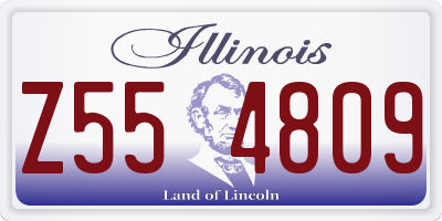 IL license plate Z554809