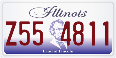 IL license plate Z554811