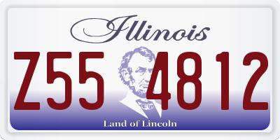 IL license plate Z554812