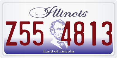 IL license plate Z554813