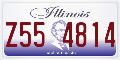 IL license plate Z554814