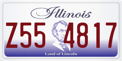 IL license plate Z554817