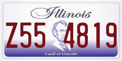 IL license plate Z554819