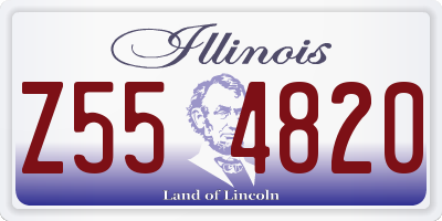 IL license plate Z554820