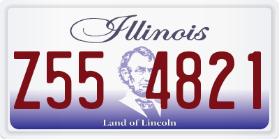 IL license plate Z554821