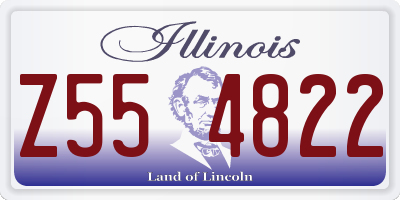 IL license plate Z554822