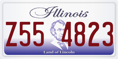 IL license plate Z554823