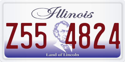 IL license plate Z554824