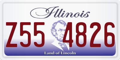 IL license plate Z554826