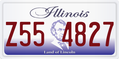 IL license plate Z554827