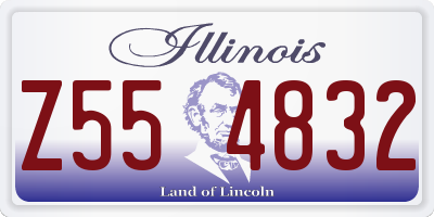 IL license plate Z554832