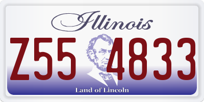 IL license plate Z554833