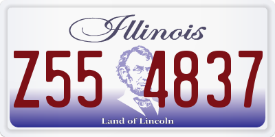 IL license plate Z554837