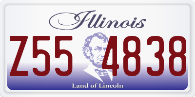 IL license plate Z554838