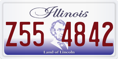 IL license plate Z554842