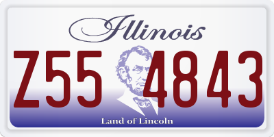 IL license plate Z554843