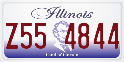 IL license plate Z554844