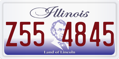 IL license plate Z554845