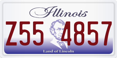 IL license plate Z554857