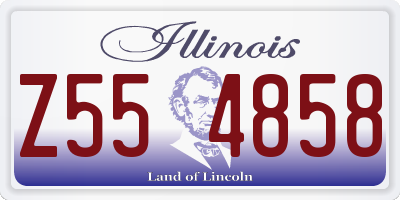 IL license plate Z554858