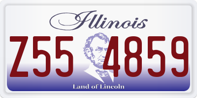 IL license plate Z554859