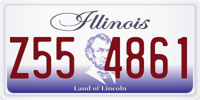 IL license plate Z554861