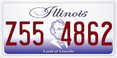IL license plate Z554862