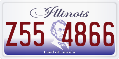 IL license plate Z554866