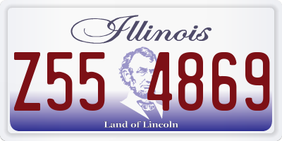 IL license plate Z554869