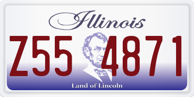 IL license plate Z554871
