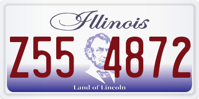 IL license plate Z554872